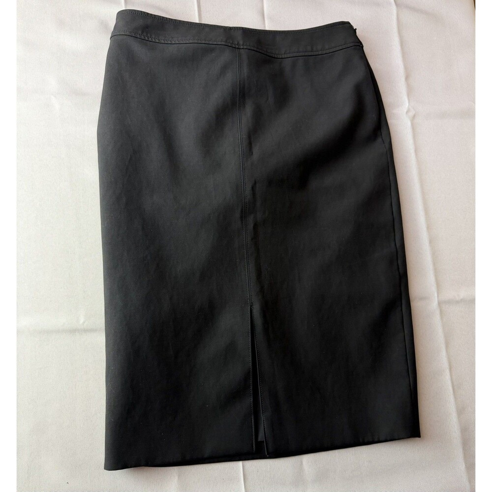 White House Black Market WHBM Black A-Line Pencil Skirt Lined Size 8 Workwear